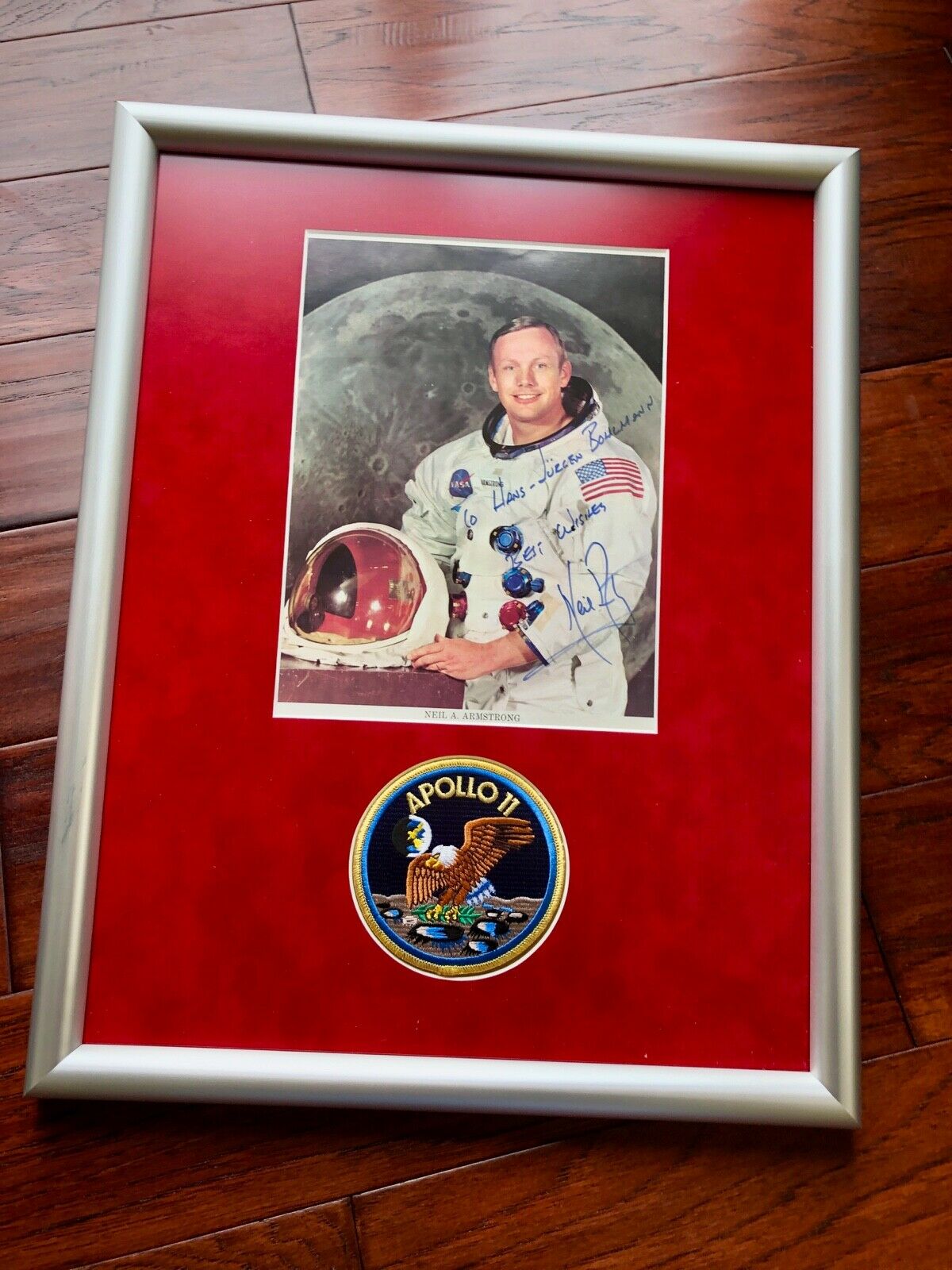 NEIL ARMSTRONG * BECKETT BAS * AUTOGRAPH WSS NASA LITHO * Apollo 11 Signed