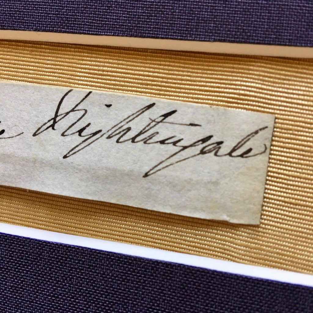 FLORENCE NIGHTINGALE * Desirable HAND SIGNED Cut Autograph * Crimean War Nurse