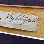 FLORENCE NIGHTINGALE * Desirable HAND SIGNED Cut Autograph * Crimean War Nurse