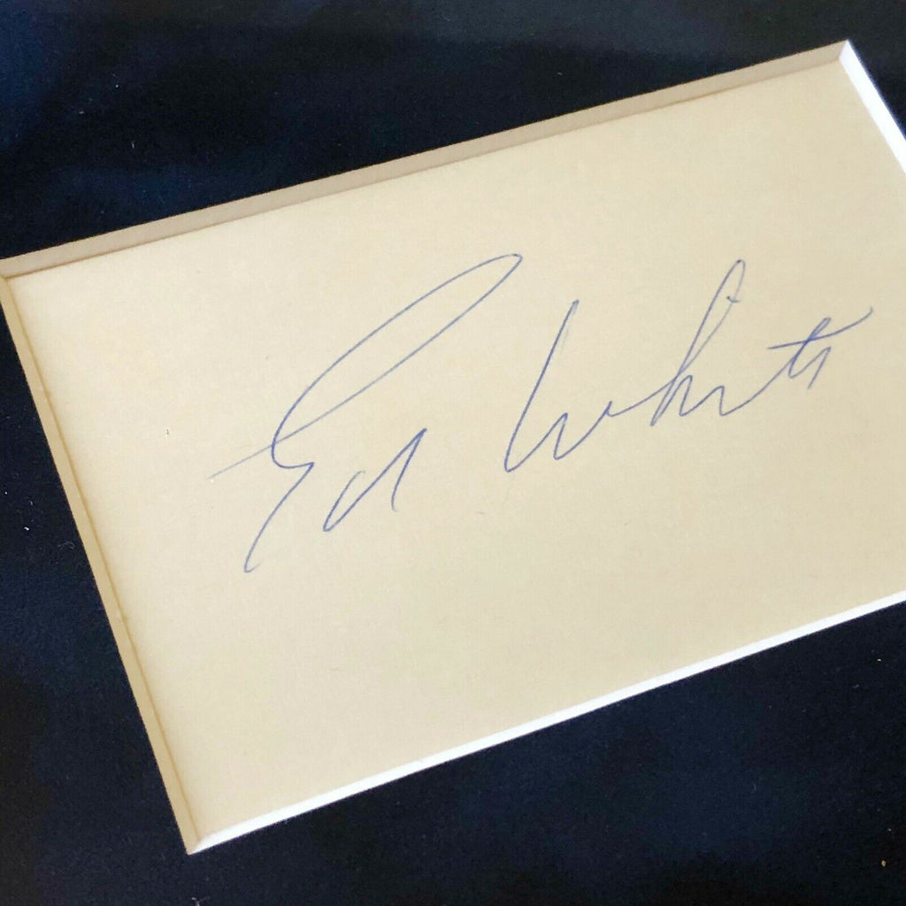 GEMINI IV * FLOWN FLAG * Autograph EDWARD WHITE JAMES MCDIVITT Signed Apollo COA