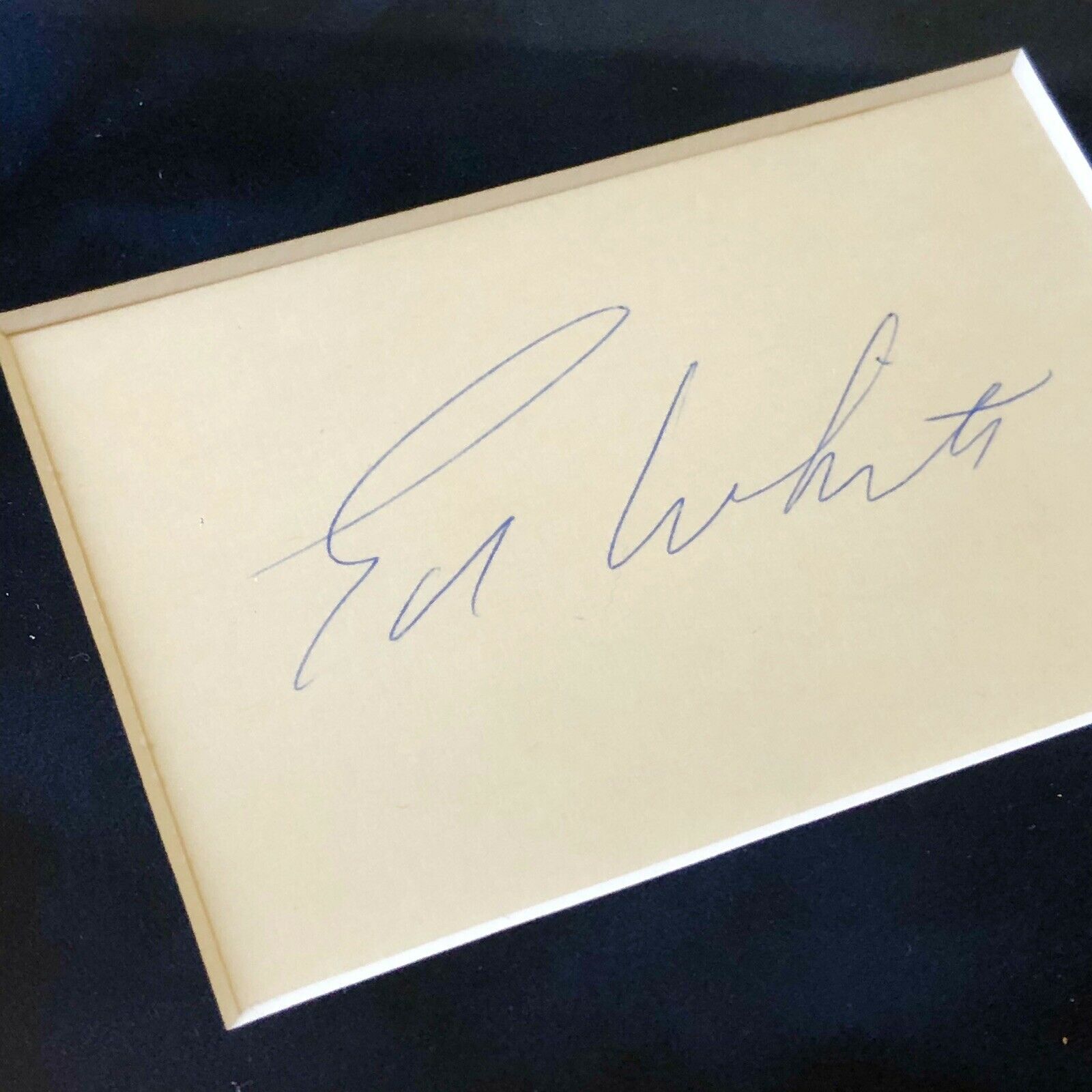 GEMINI IV * FLOWN FLAG * Autograph EDWARD WHITE JAMES MCDIVITT Signed Apollo COA