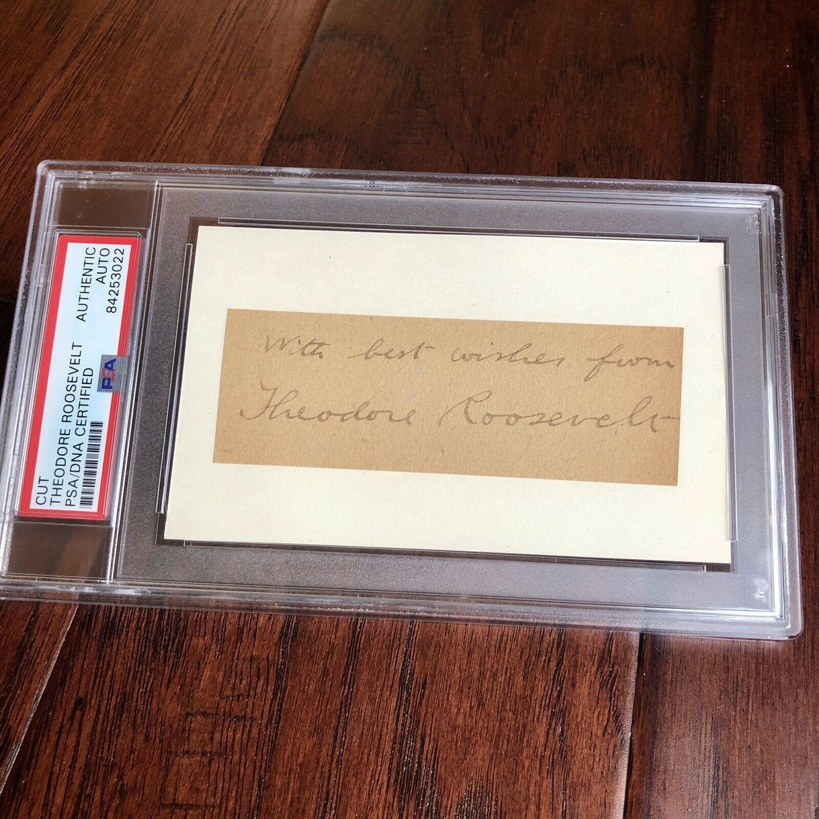 THEODORE ROOSEVELT * PSA/DNA Slabbed * Hand Signed Full Signature Autograph *
