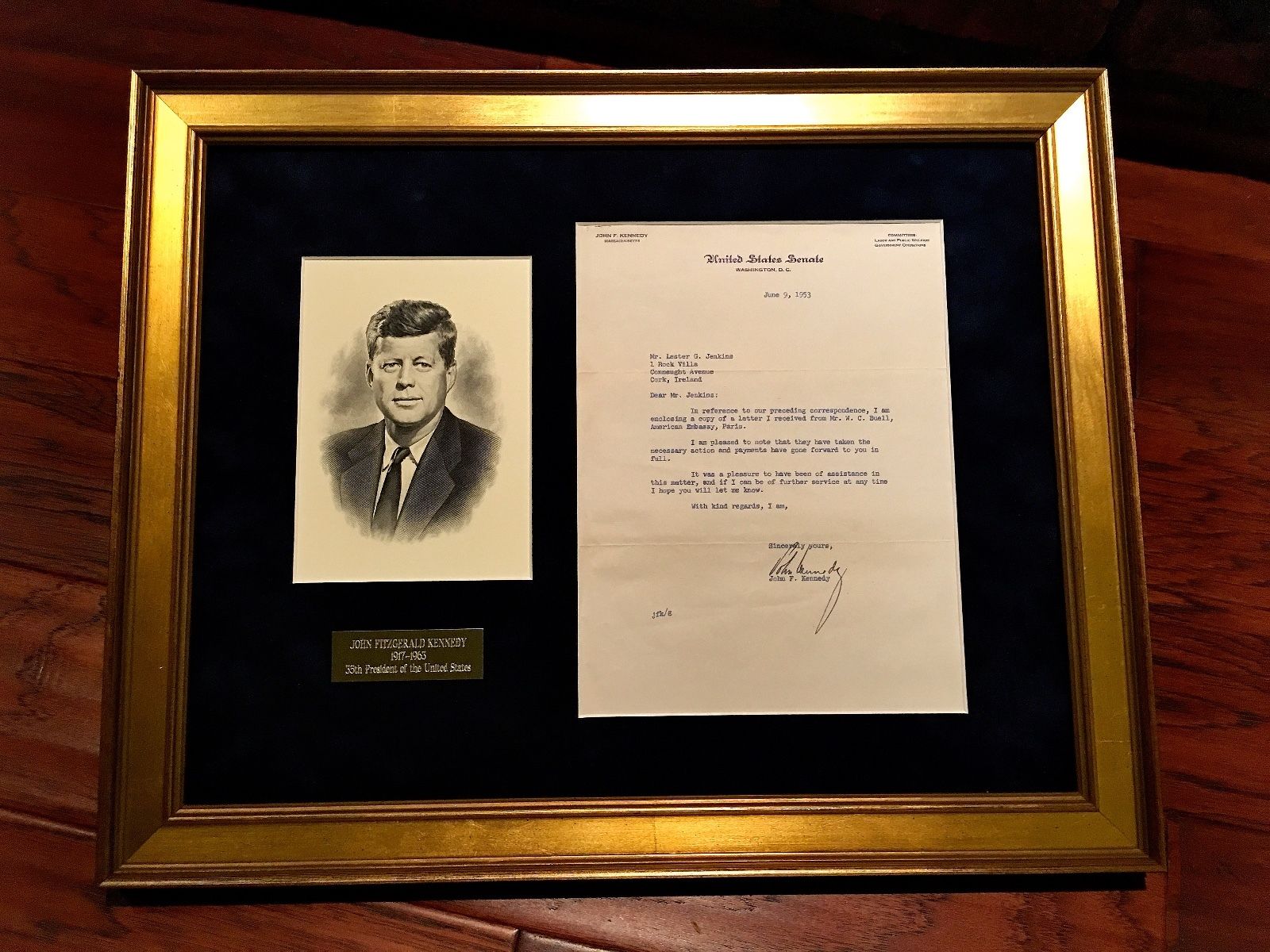 JOHN F. KENNEDY * JSA COA * Scarce Authentic JFK AUTOGRAPH Signed * President
