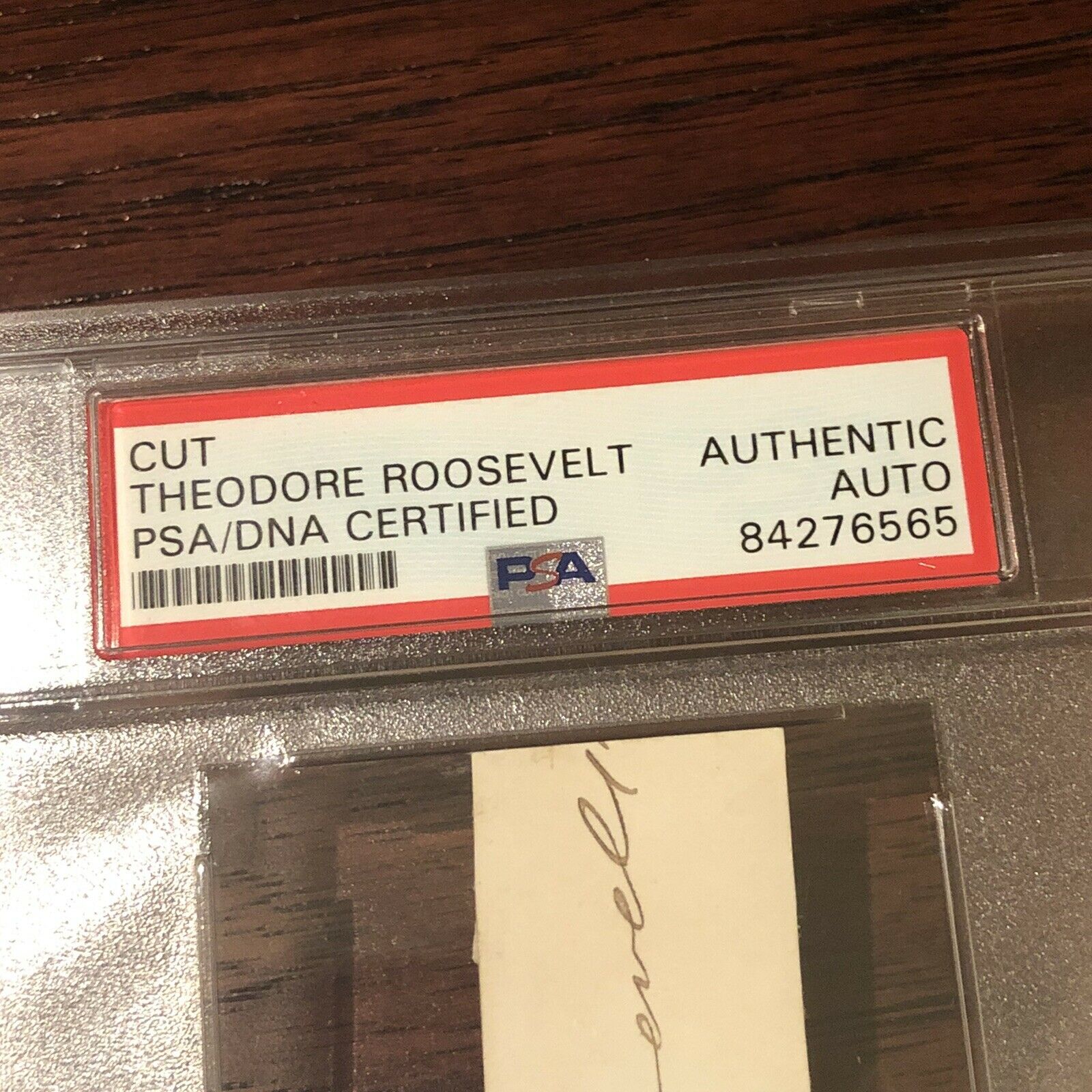 THEODORE ROOSEVELT * PSA/DNA Slabbed * Hand Signed Full Signature Autograph *