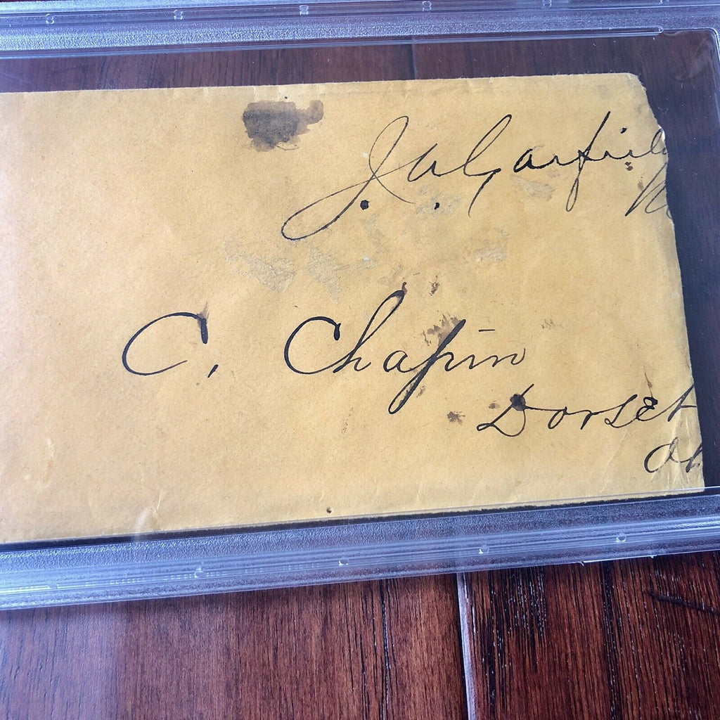 JAMES A. GARFIELD * PSA/DNA Slabbed * Autograph Envelope Signed * President