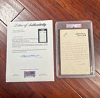 BRAM STOKER * PSA/DNA * "Dracula" Author Autograph Letter SIGNED to Publisher