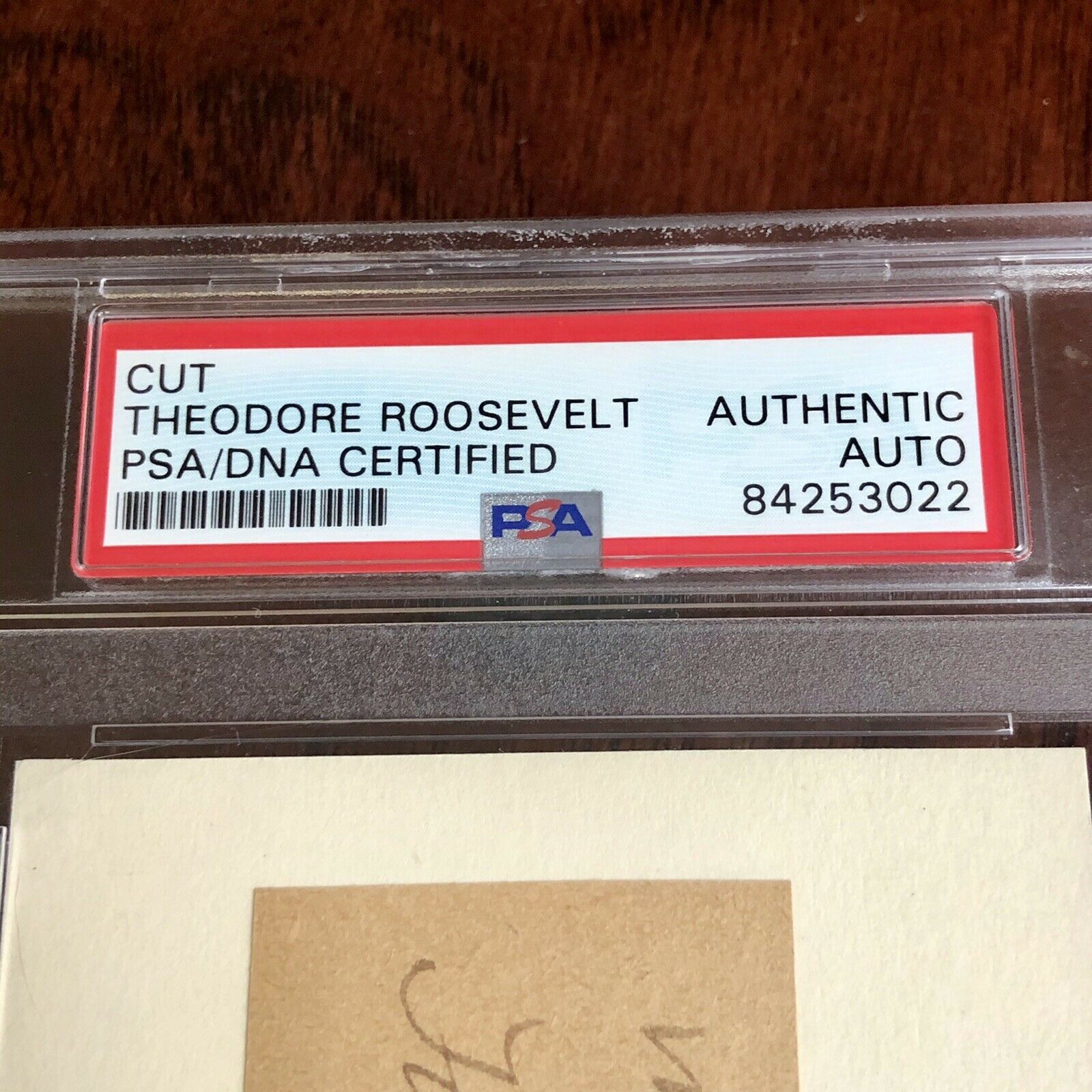 THEODORE ROOSEVELT * PSA/DNA Slabbed * Hand Signed Full Signature Autograph *