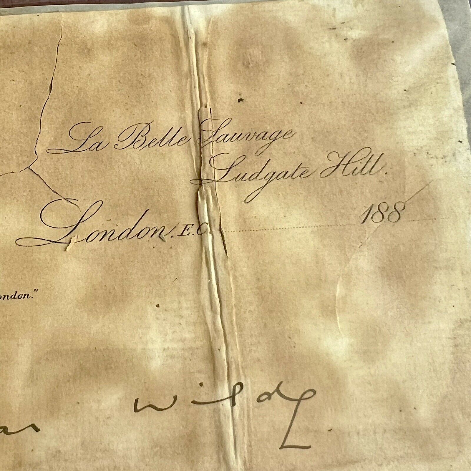 OSCAR WILDE * Beckett BAS * Hand Signed Stationery Autograph