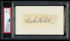 BABE RUTH * PSA/DNA * Mint 9 Graded Autograph Encapsulated Signed Slabbed Yankee