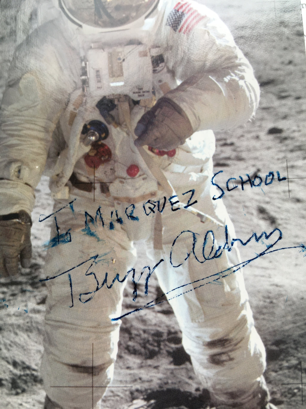 BUZZ ALDRIN * PSA/DNA * Signed LUNAR Postcard * NASA * Apollo 11 autograph