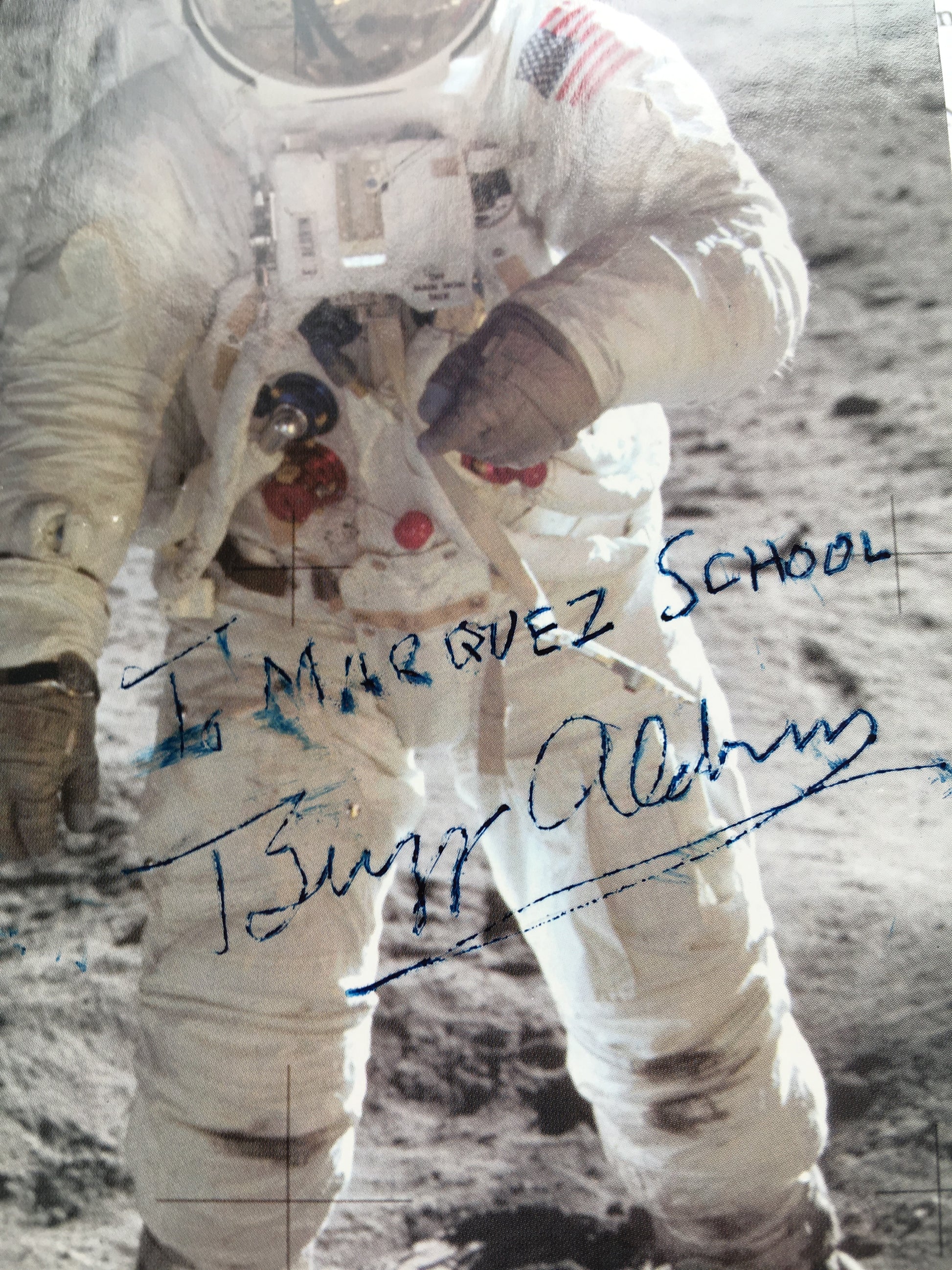 BUZZ ALDRIN * PSA/DNA * Signed LUNAR Postcard * NASA * Apollo 11 autograph