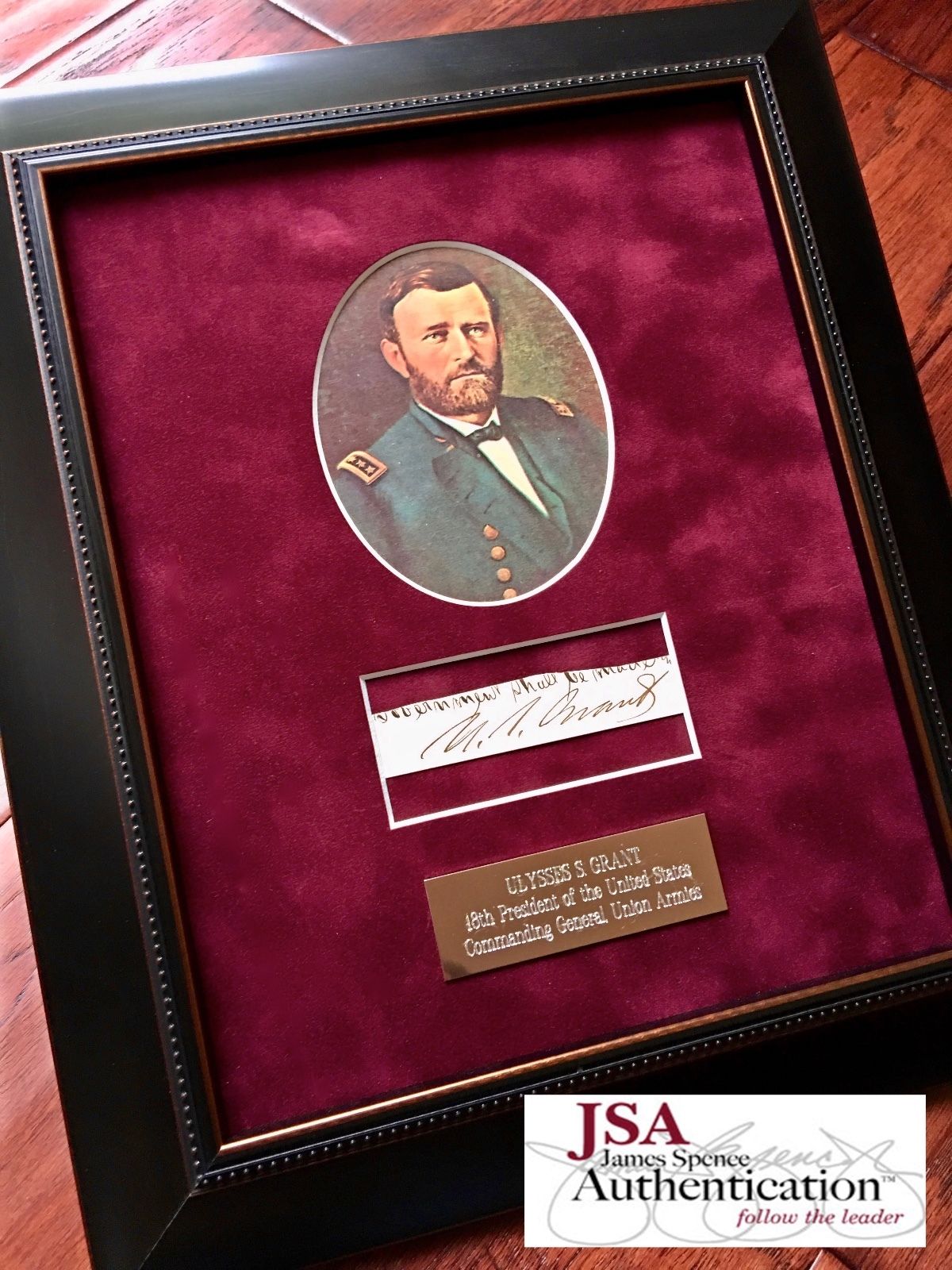 ULYSSES S. GRANT * JSA COA * AUTOGRAPH Executive Order Cut Signed * AS PRESIDENT