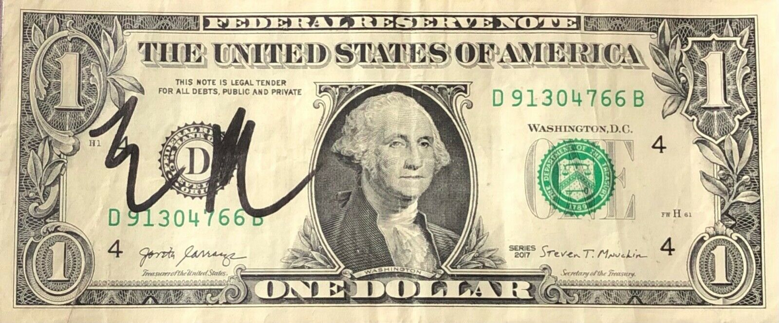 ELON MUSK * BAS Beckett * Graded 10 Autograph Dollar Bill Signed *