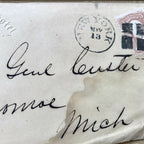 GEORGE CUSTER * JSA * Handwritten Autograph Envelope Signed * Little Big Horn