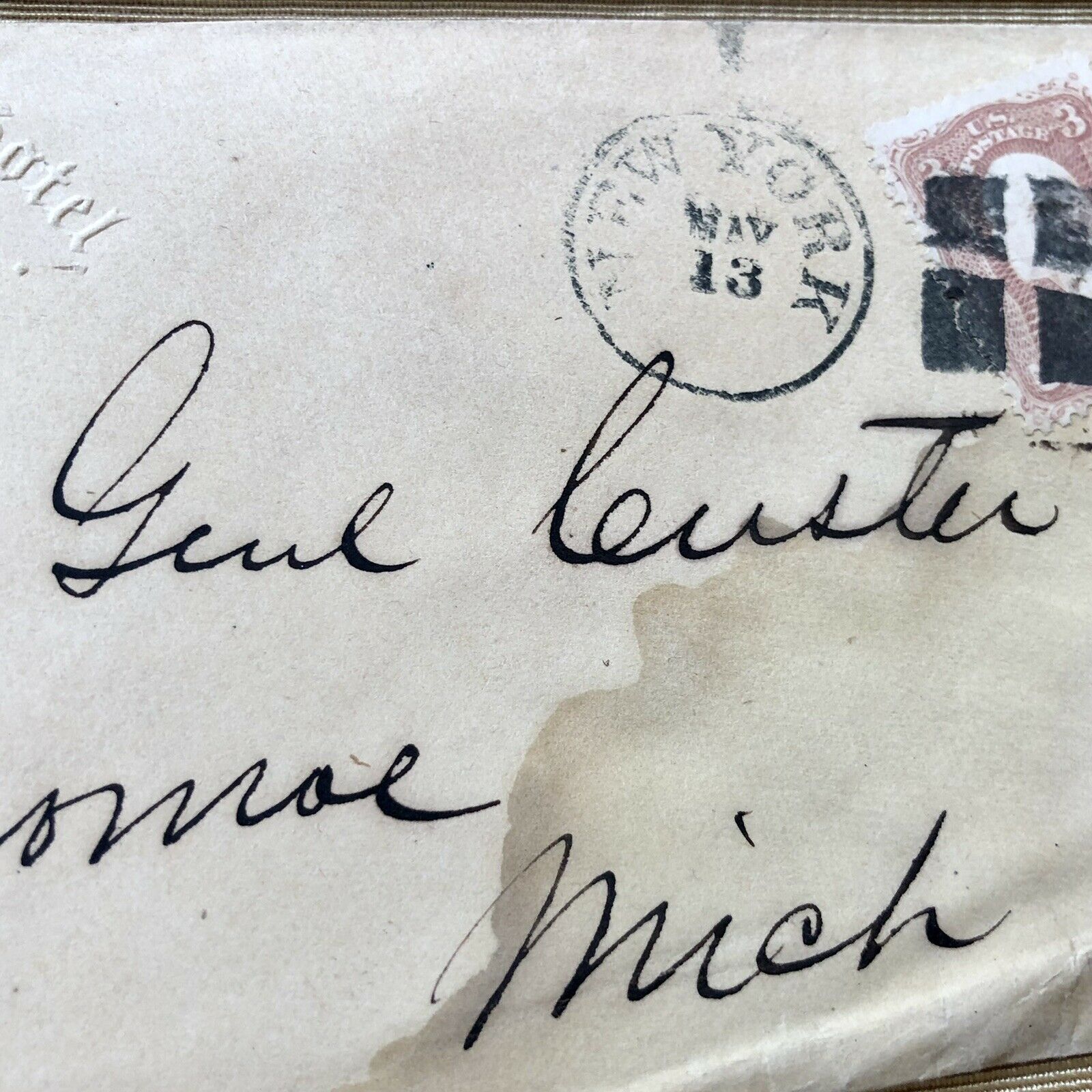 GEORGE CUSTER * JSA * Handwritten Autograph Envelope Signed * Little Big Horn