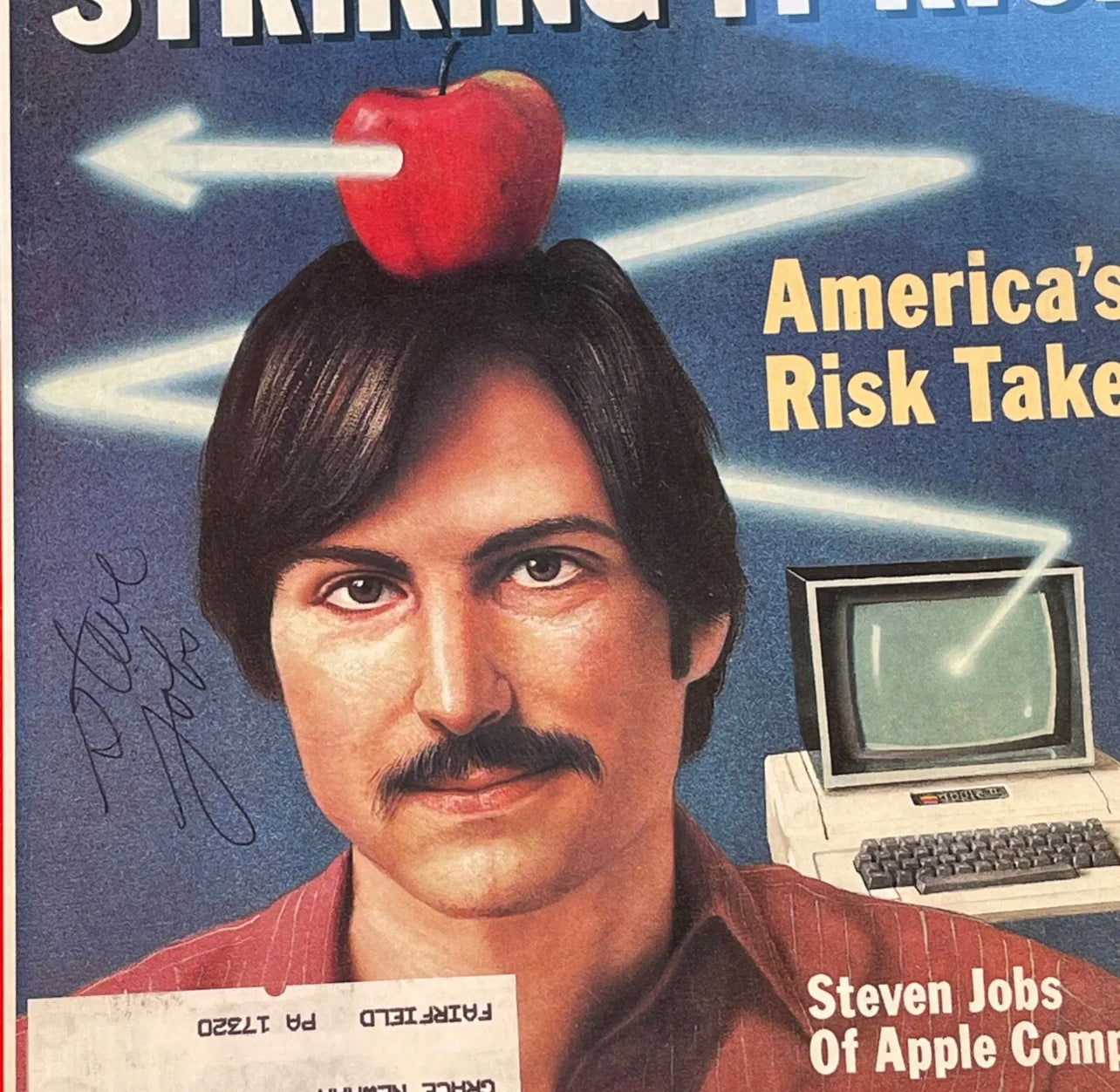 STEVE JOBS * PSA/DNA * Scarce Autograph TIME Magazine APPLE Computer Signed