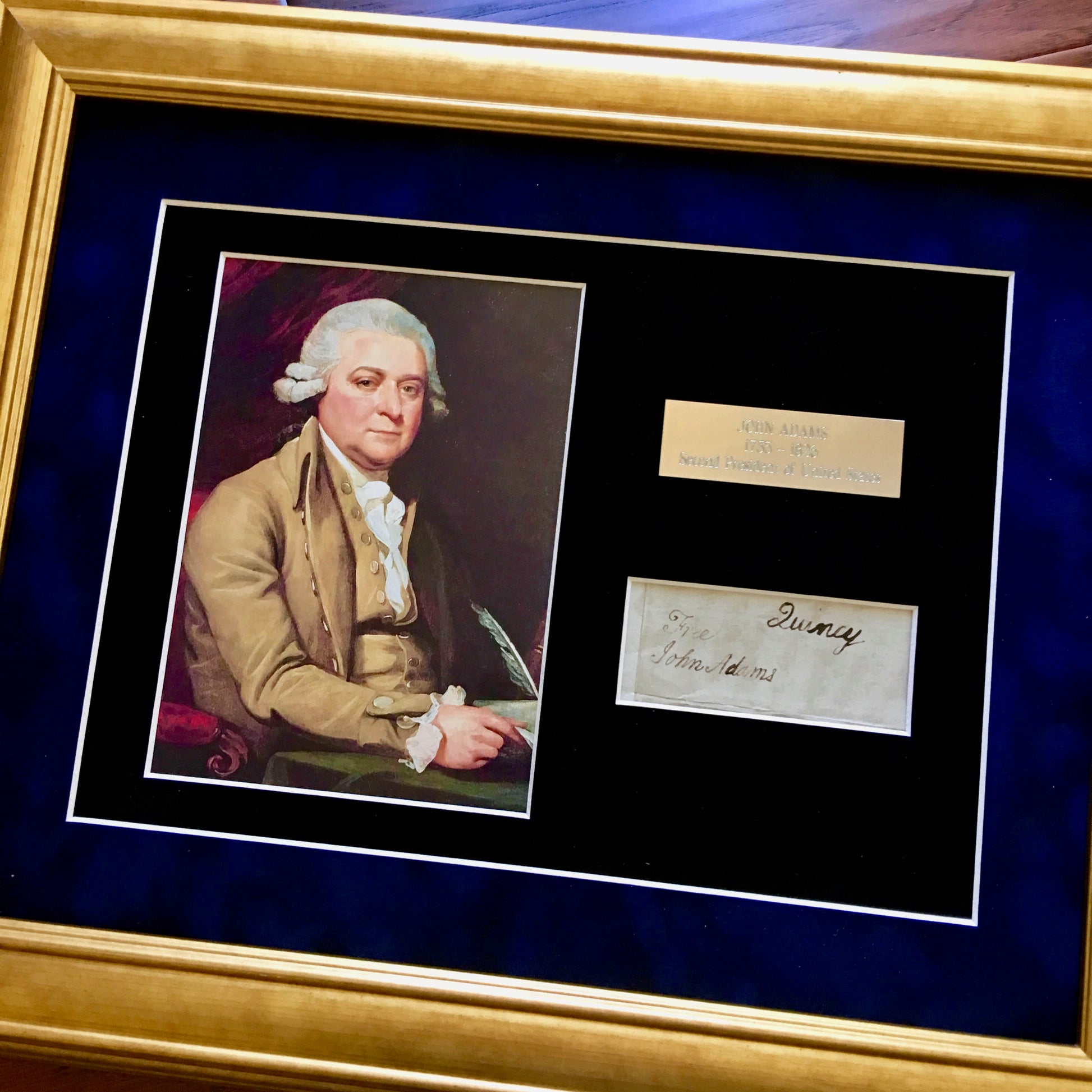 JOHN ADAMS * Scarce AUTOGRAPH Cut Signature SIGNED * JSA COA * 2nd President