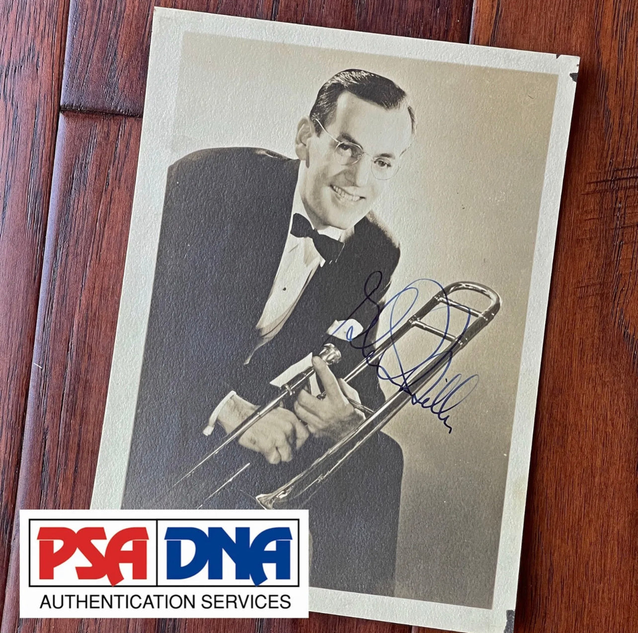 GLENN MILLER * PSA/DNA * Scarce AUTOGRAPH Photo Boldly SIGNED * Vanished