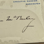 WILLIAM MCKINLEY * PSA/DNA Slab * Signed White House Card Autograph Signature