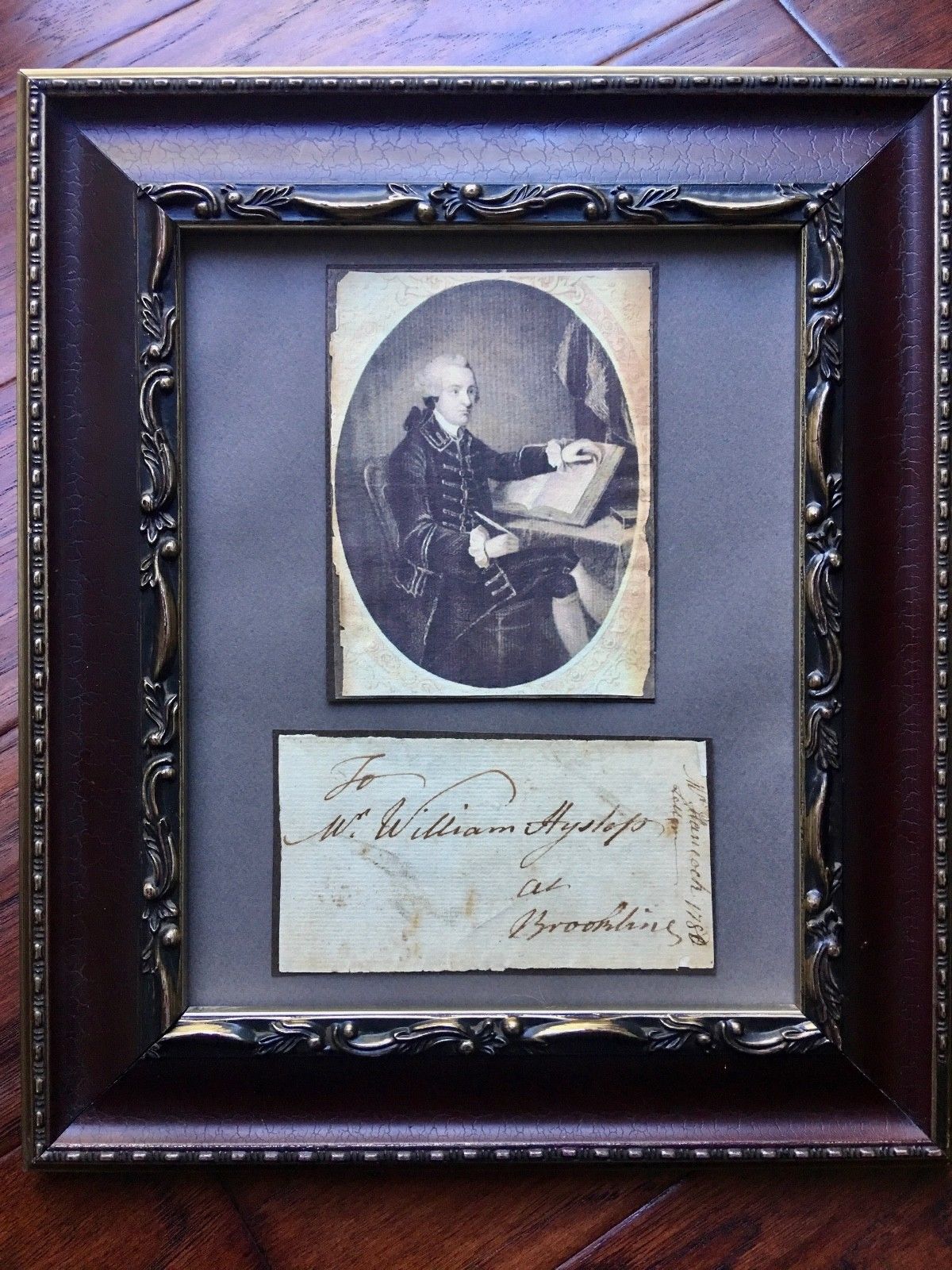 JOHN HANCOCK * Handwritten AUTOGRAPH Free Frank Envelope SIGNED * Dec Signer