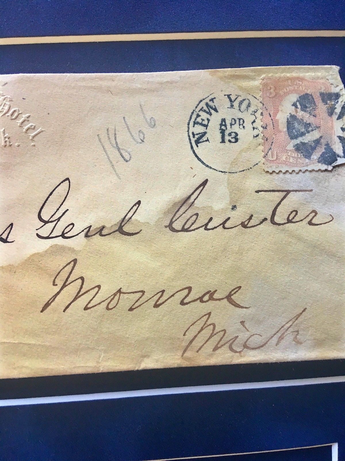 GEORGE CUSTER * Handwritten AUTOGRAPH SIGNED * Last Stand * Little Big Horn