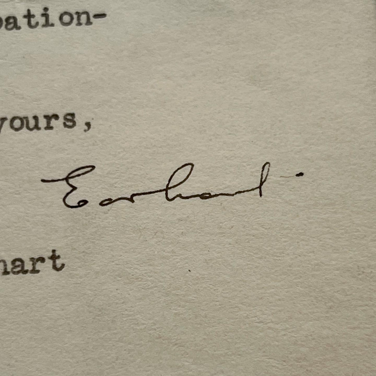 Amelia Earhart Signed Letter Apologizing After Crashing an Aircraft