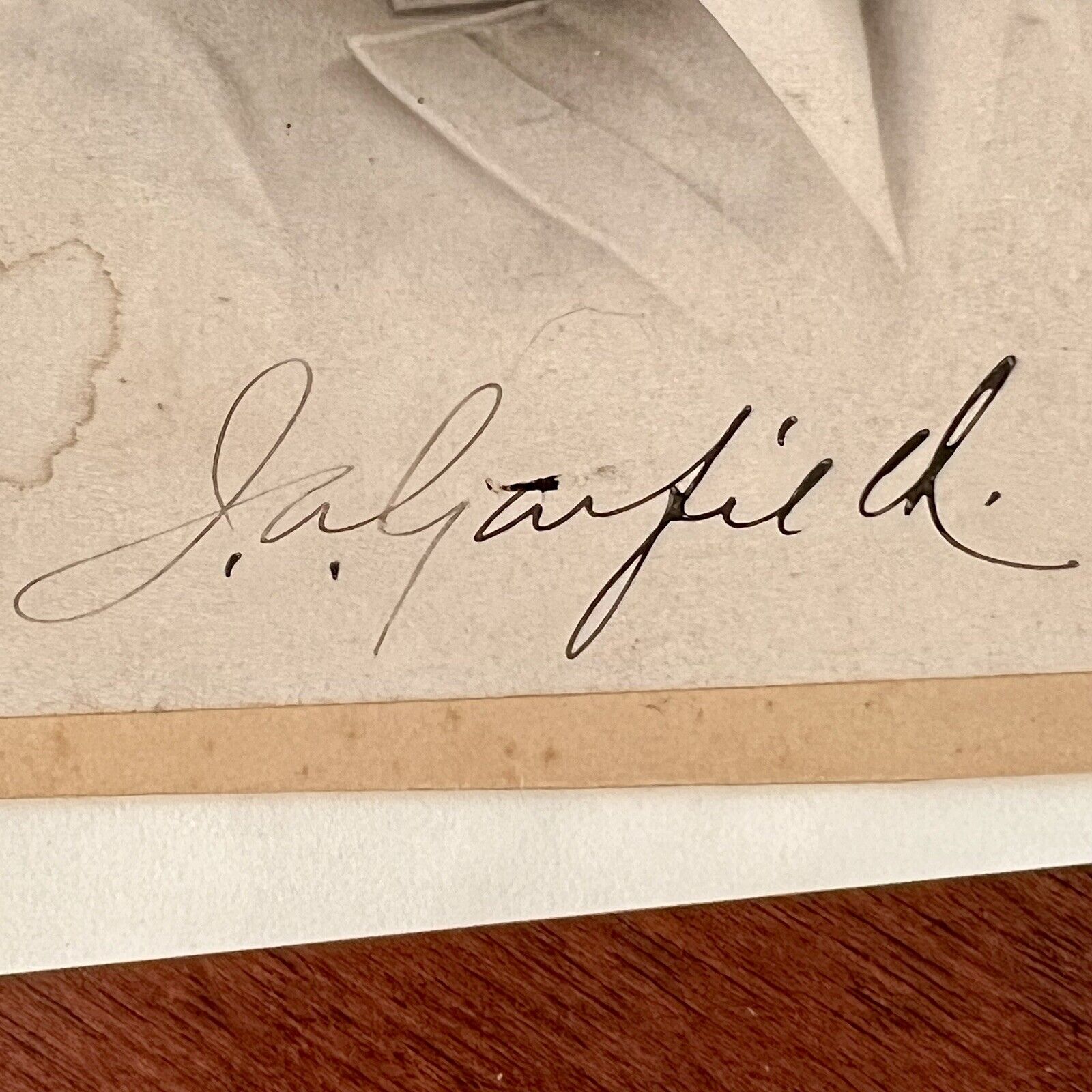 JAMES A. GARFIELD * JSA LOA * Signed Cabinet Card Photograph Autograph