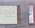 ABRAHAM LINCOLN * PSA/DNA Slab * Autograph Lengthy Handwritten Plea Signed