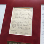 WERNHER VON BRAUN * Autograph "Space Flight" Note Signed * NASA Apollo