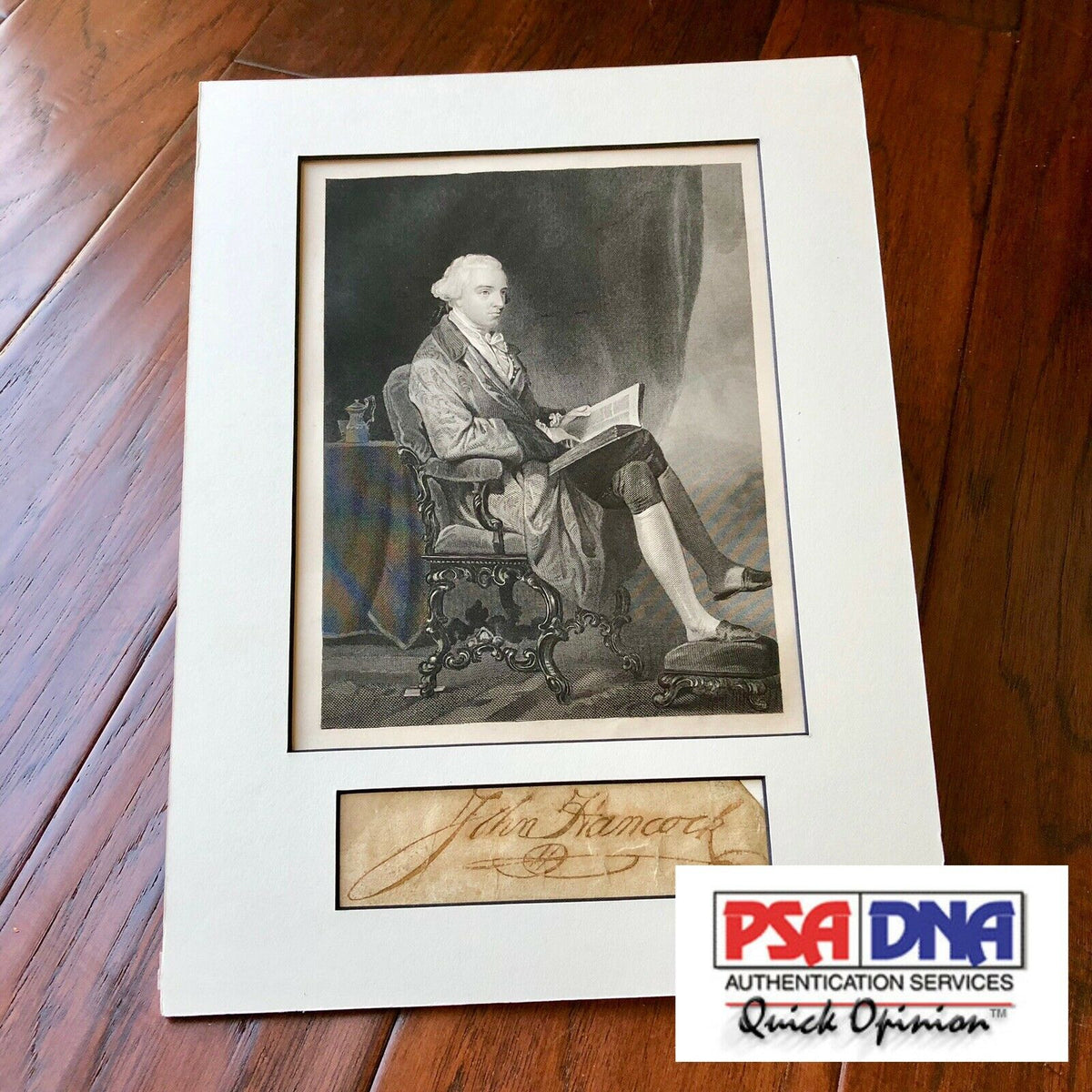 JOHN HANCOCK * PSA/DNA Charles Hamilton COA * BOLD AUTOGRAPH Signature * Signed