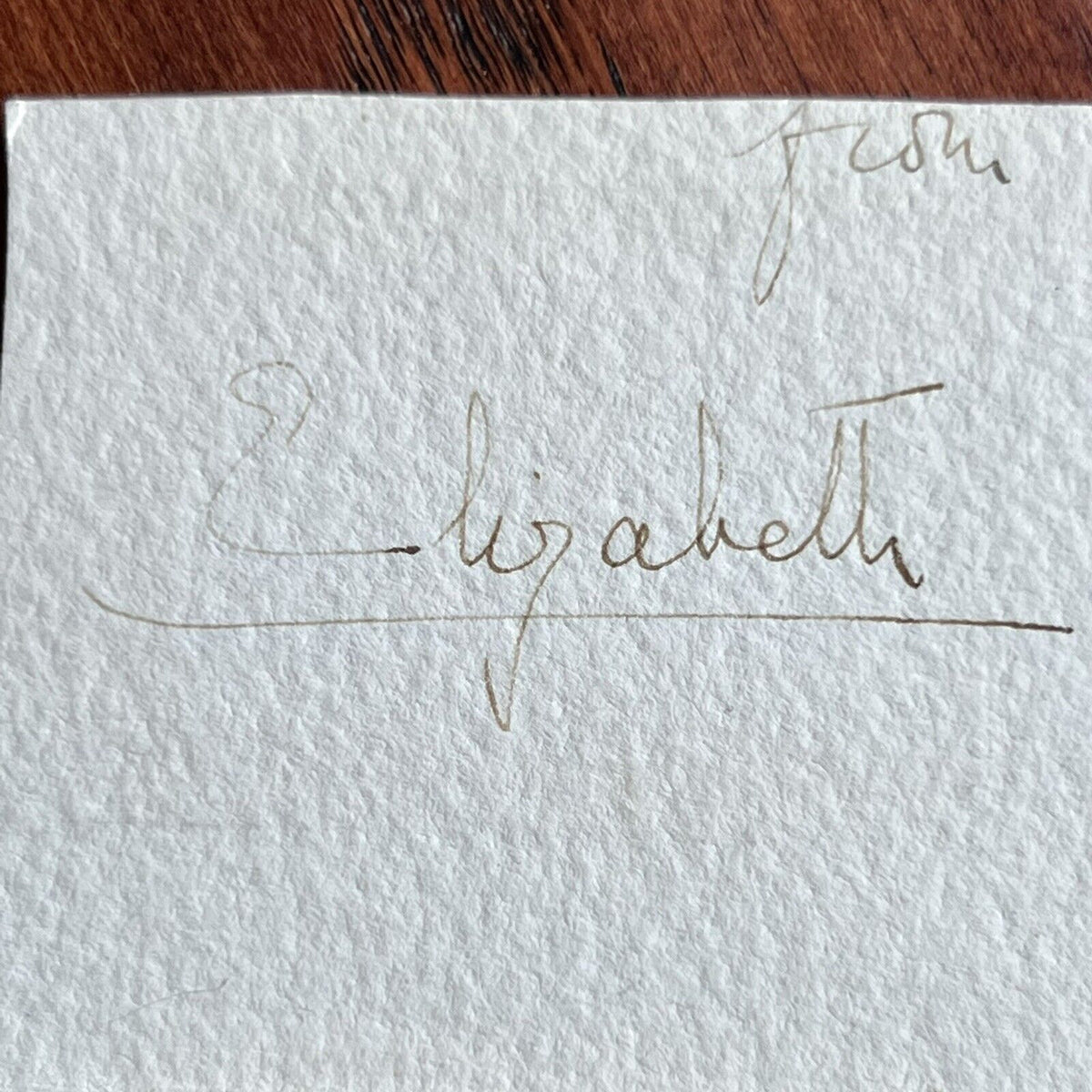QUEEN ELIZABETH II * JSA LOA * Cut Signature Autograph Signed With Prince Philip