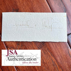 QUEEN ELIZABETH II * JSA * Cut Signature Autograph Signed With Prince Philip