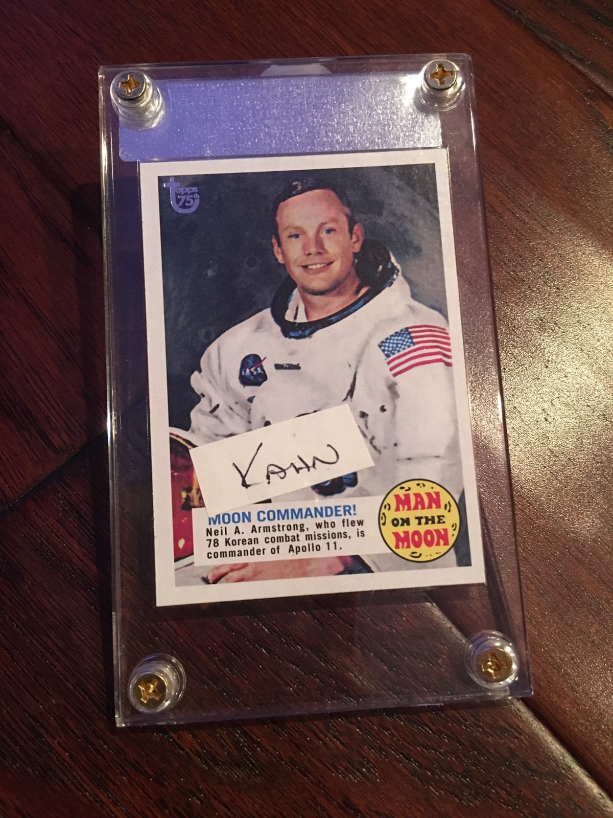 NEIL ARMSTRONG * Handwritten Cut Word + DNA * Apollo 11 * not Autograph Signed