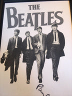 PAUL MCCARTNEY * BEATLES * AUTOGRAPH Fabric Banner SIGNED * COA