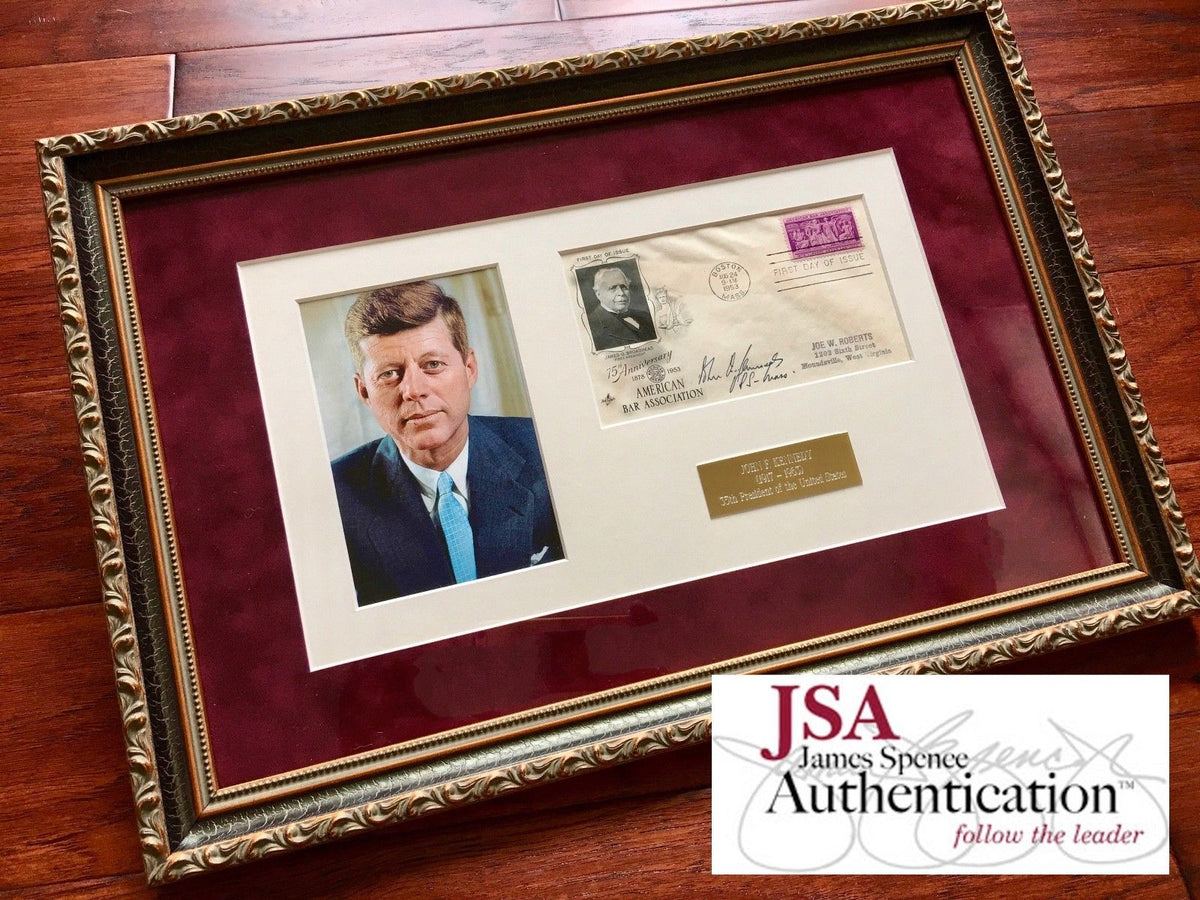 JOHN F. KENNEDY * JSA COA * Scarce "USS Mass" AUTOGRAPH Signed * President