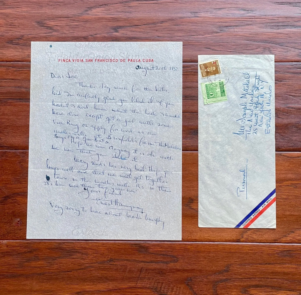 ERNEST HEMINGWAY * PSA/DNA * Autograph Letter Signed Re: "Old Man And The Sea"