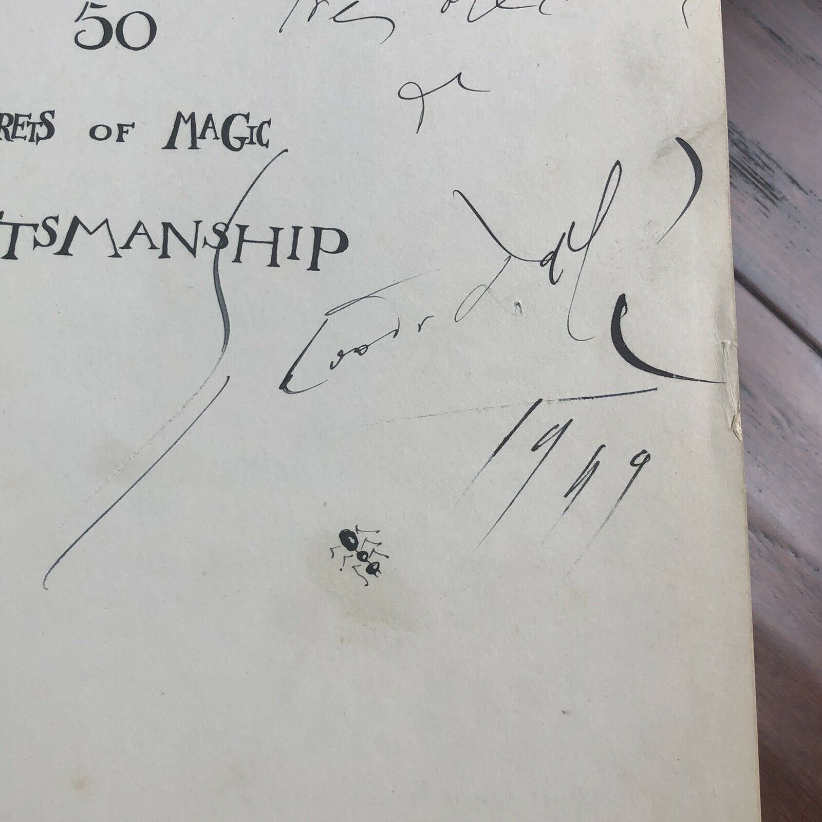 SALVADOR DALI * JSA LOA * Original Artwork Hand Signed Book * Artist Autograph