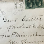 GEORGE CUSTER * JSA * Handwritten Autograph Envelope Signed * Little Big Horn