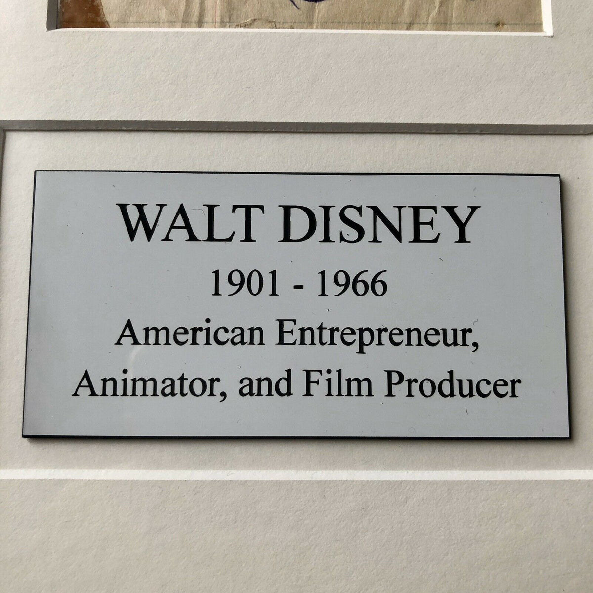WALT DISNEY * JSA LOA Phil Sears * Original Autograph Signature Signed *
