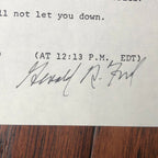 GERALD FORD * JSA LOA * Inauguration Speech Autograph Typescript Signed