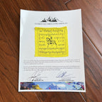 MOUNT EVEREST Genuine Prayer Flag ARTIFACT Carried to the Summit of MT 29029 FT
