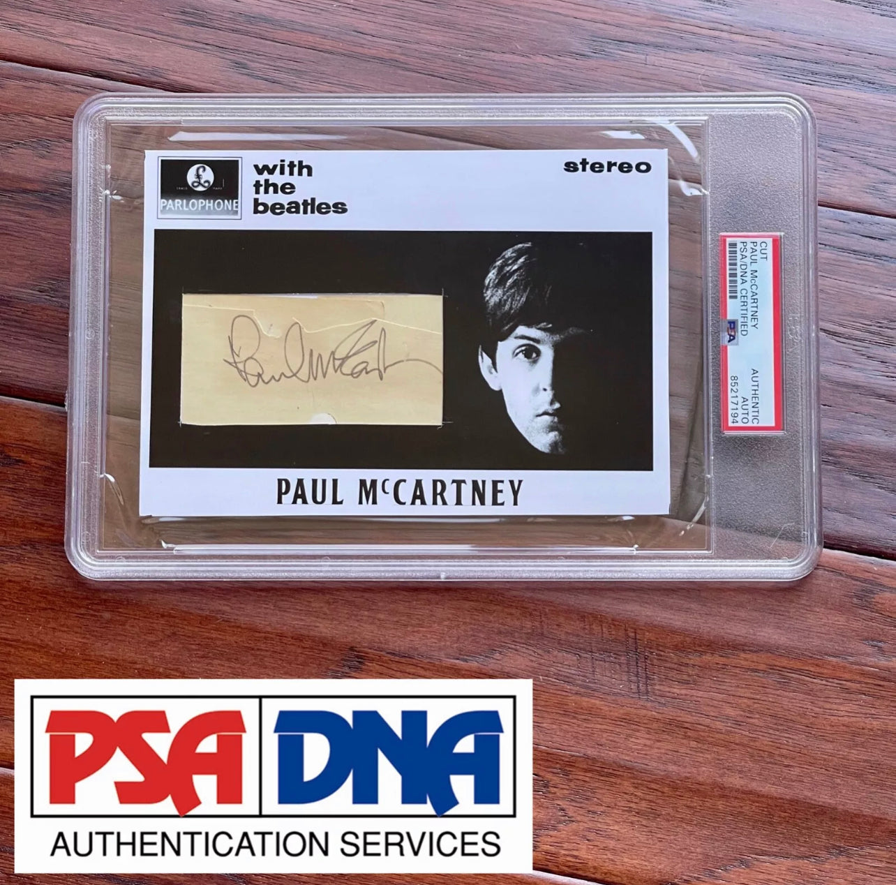 PAUL McCARTNEY * PSA/DNA * MEET THE BEATLES Autograph Custom Card SIGNED
