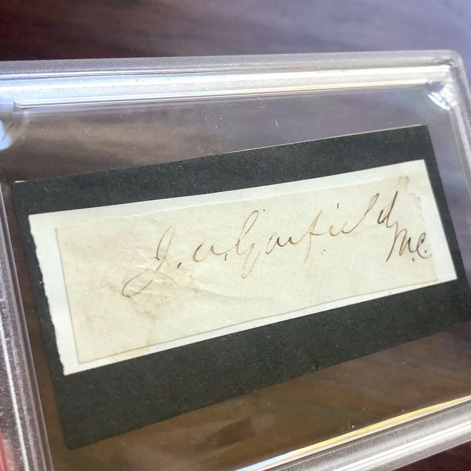 JAMES A. GARFIELD * PSA/DNA Slabbed * Autograph Free Frank Signed * President