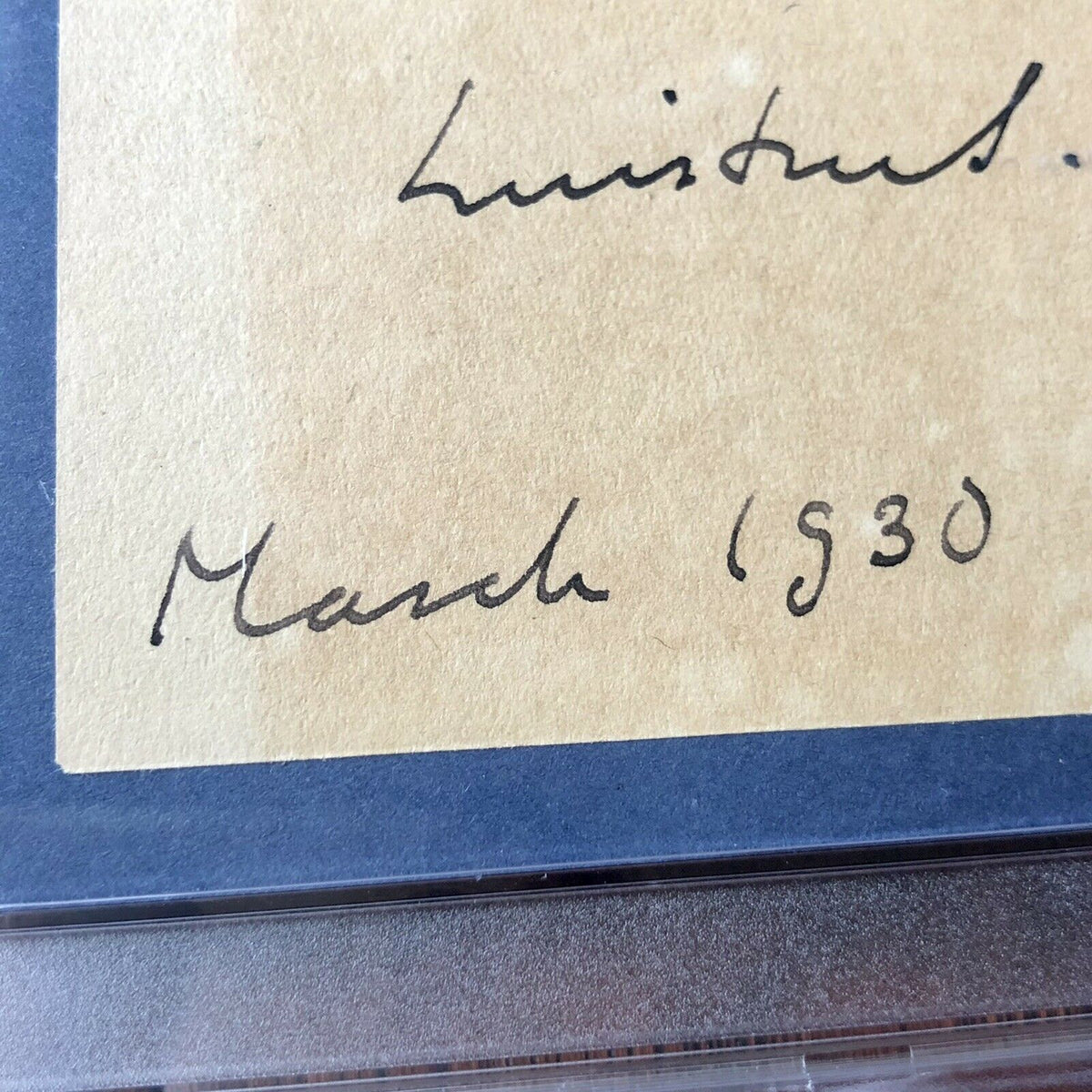 WINSTON S. CHURCHILL * PSA/DNA Slab * Autograph Inscribed Cut Card Signed *