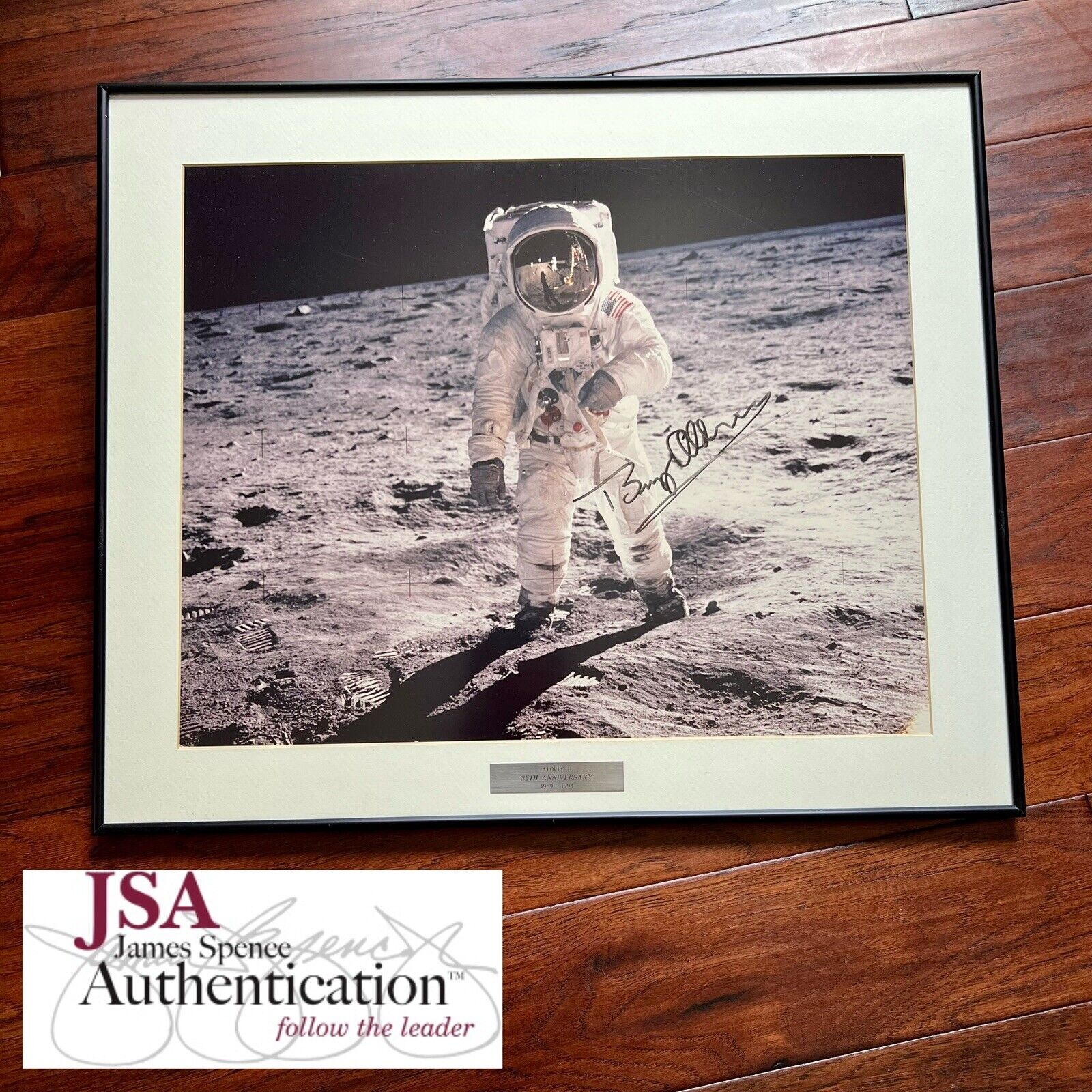 BUZZ ALDRIN * JSA LOA * 16x20 Autograph Photo Signed Apollo 11 Visor Shot Poster