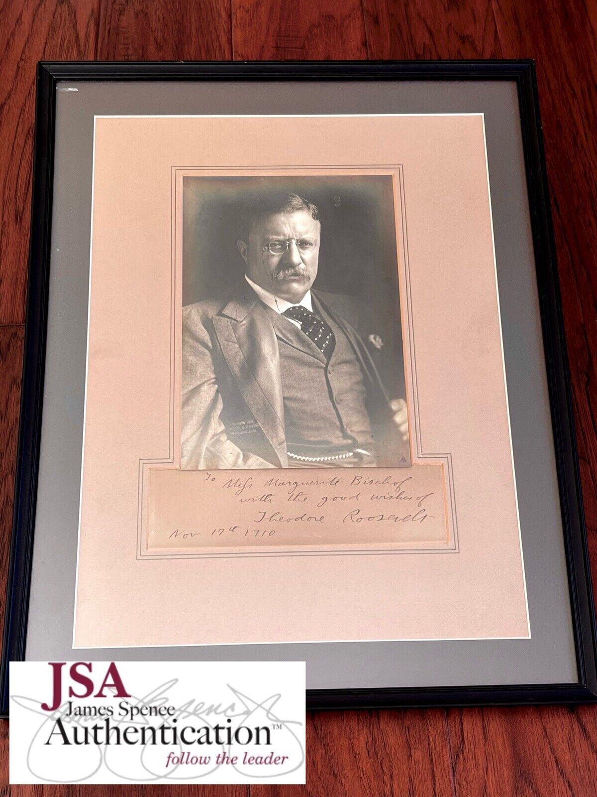 THEODORE ROOSEVELT * JSA LOA * Signed XXL 15x18 Portrait Photo Autograph