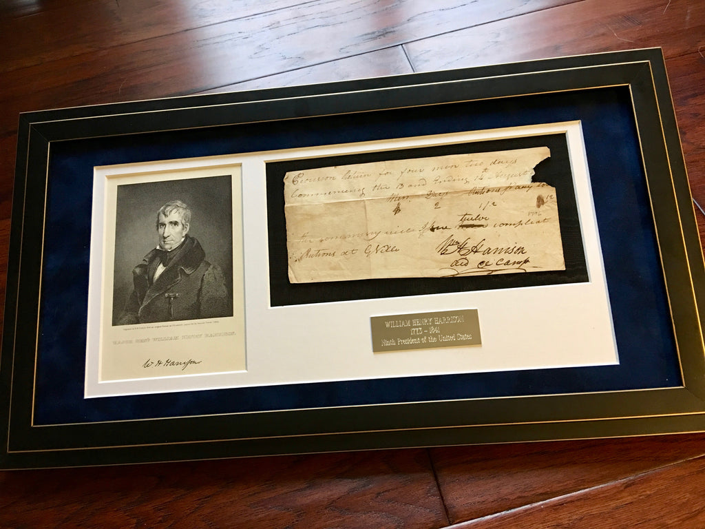 WILLIAM HENRY HARRISON * Rare AUTOGRAPH Note SIGNED * President Signature