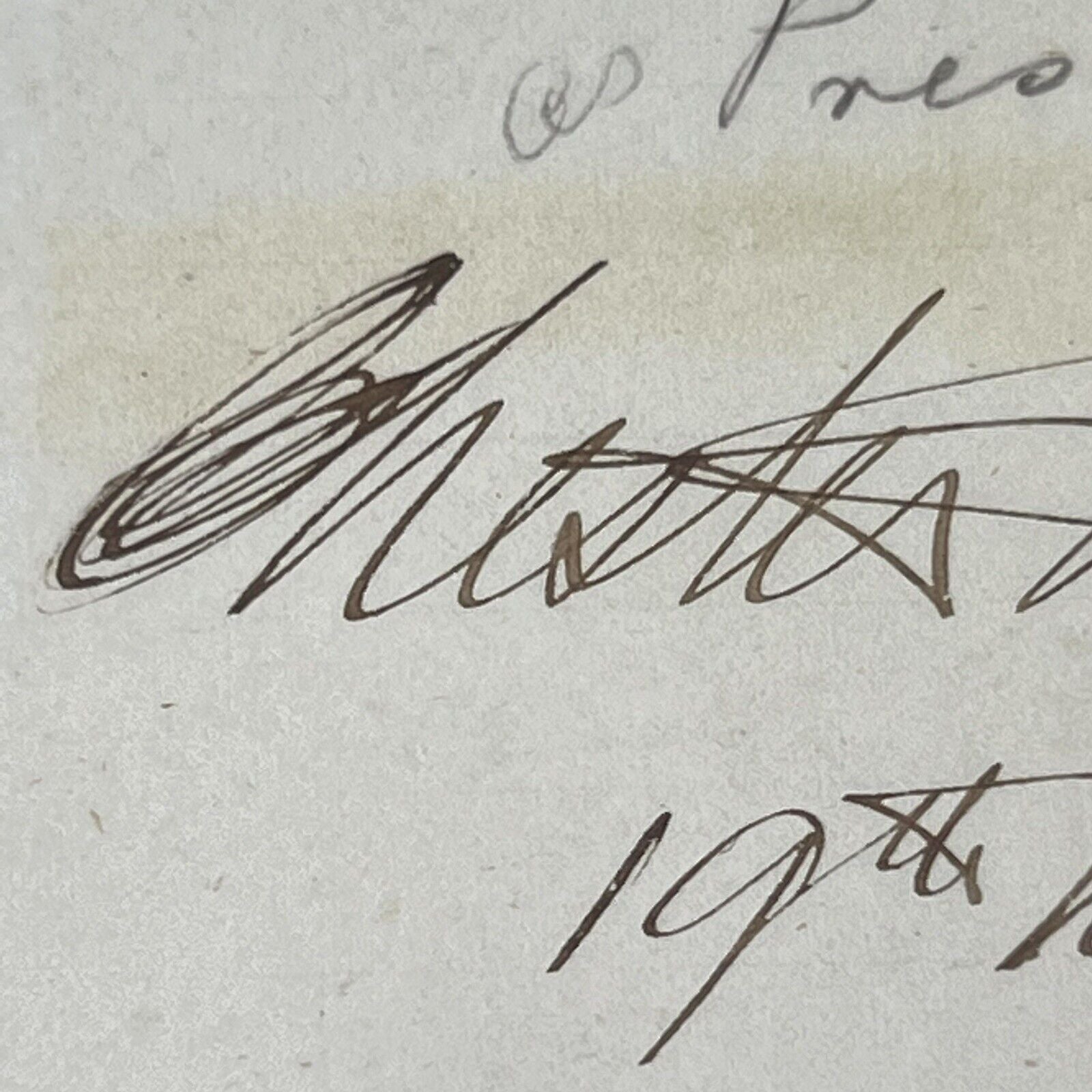 CHESTER A. ARTHUR * PSA/DNA Slab * Signed As President Autograph Page 1882