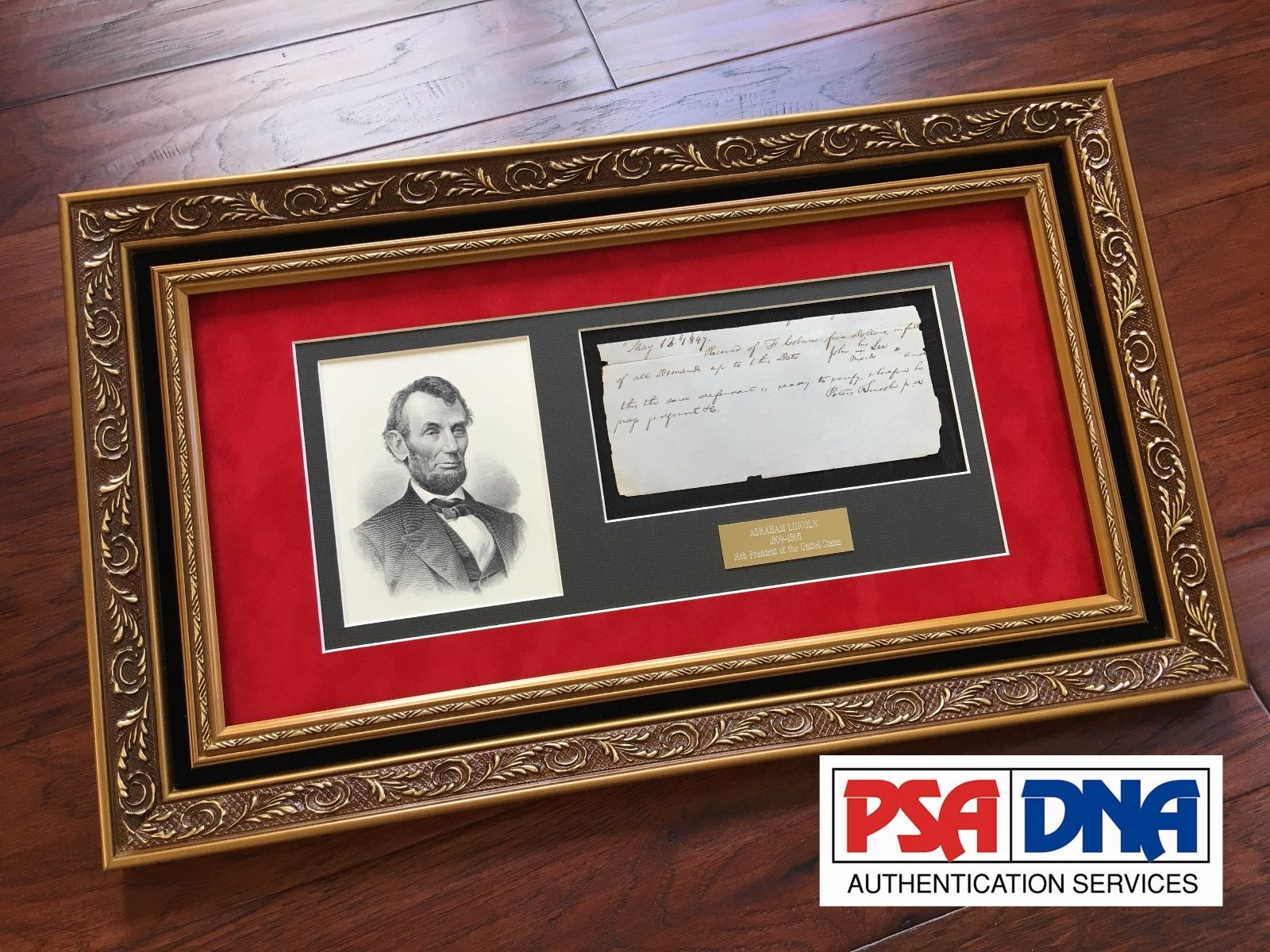 ABRAHAM LINCOLN * PSA/DNA * Handwritten AUTOGRAPH letter SIGNED * President