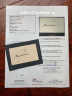 THOMAS EDISON * JSA * Authentic Handwritten AUTOGRAPH SIGNED * Full Signature